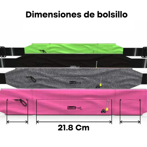 Cinturón para Correr con bandas reflectivas.
