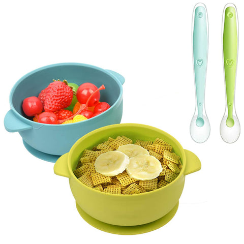 Plato de silicón antideslizante para niños